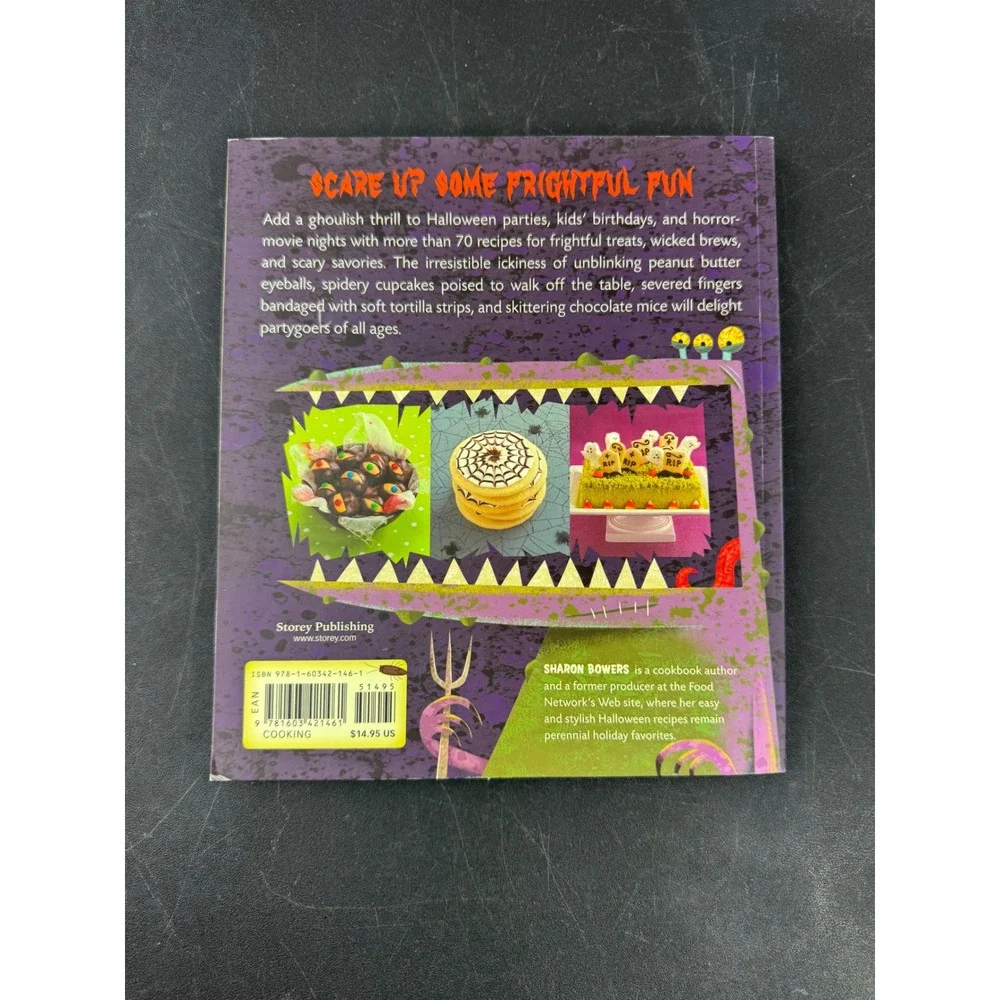 Ghoulish Goodies A Frightful Cookbook Sharon Bowers Halloween Recipes Softcover‎